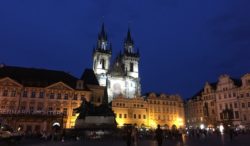 Old Town Square at Night, Prague, Czech Republic