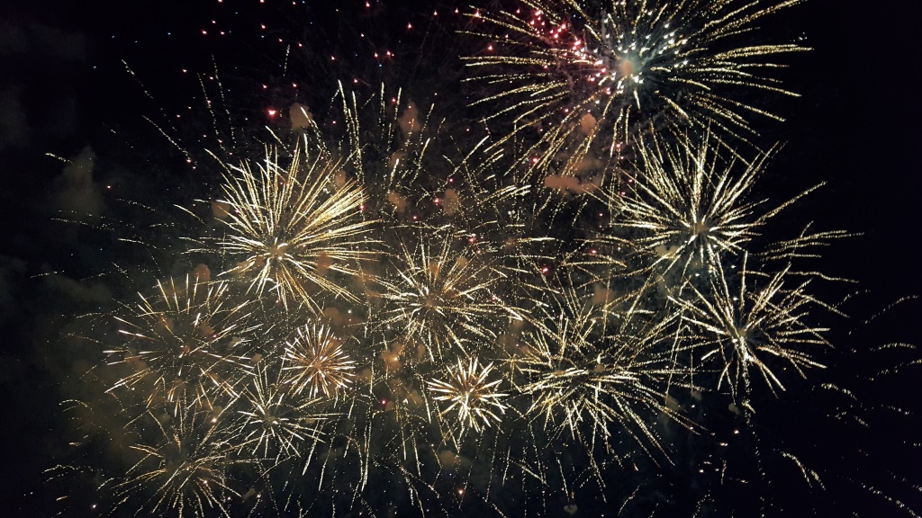 Statehood Day Fireworks, Vilnius, Lithuania