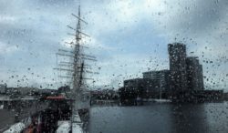 Rainy Morning on the Ferry to Hel, Gdynia, Poland